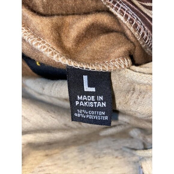 Yellowstone TV Series Women's Aztec Print Hooded Sweatshirt LARGE Tan Dutton NWT - Picture 9 of 10